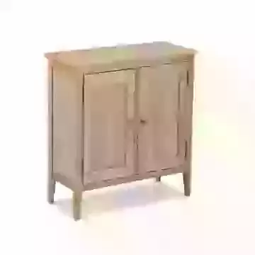 Small Scandinavian Style Oak Storage Cabinet